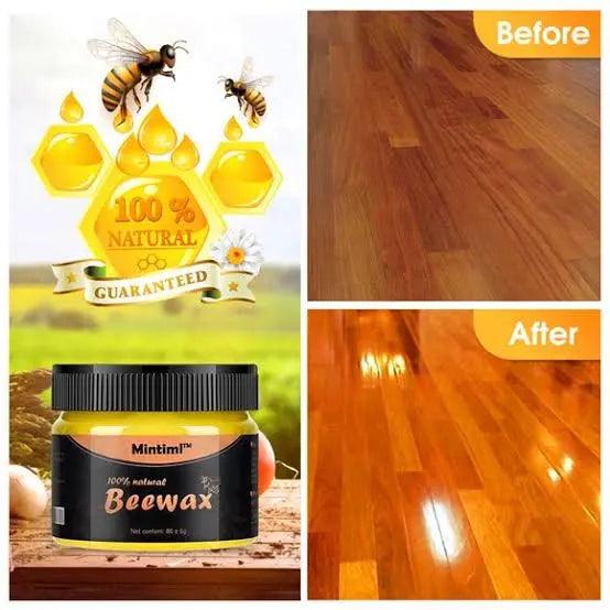 Natural Beeswax Wood Polish – Furniture & Floor Wax Restorer