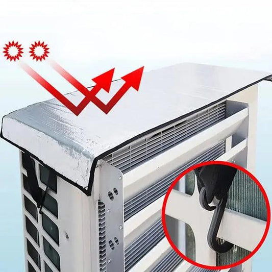 Protective shade cover for outdoor air conditioner unit with durable weather-resistant design for improved performance and longer lifespan.