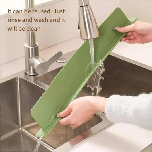Silicone Sink Splash Guard – Suction Kitchen Sink Protector