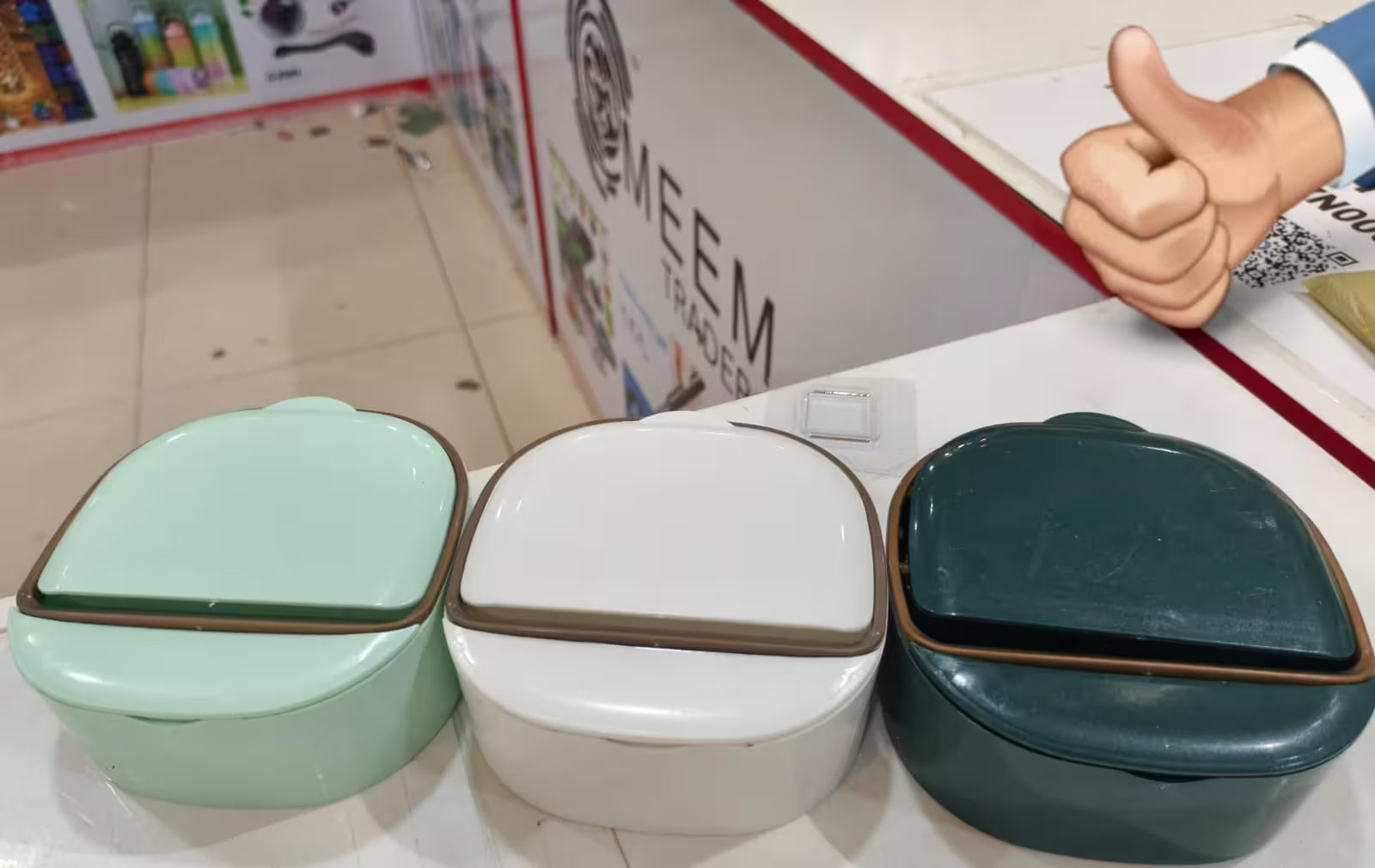 Wall-mounted adhesive soap holder with drainage tray, waterproof bathroom soap dish available in white, green, and mint colors for keeping soap dry and organized.